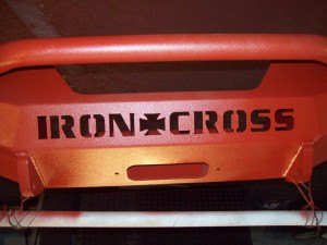 iron cross red bumper